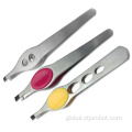 Hairdressing Tweezers Stainless steel eyebrow tweezers eyebrow clip three holes and heavily eyebrow clip Manufactory